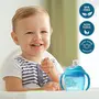 LuvLap Baby Food and Fruit Feeder Twin Pack with Three Feeder Sack Sizes BPA Free Brown and Blue & LuvLap Hippo Sipper Blue, 7 image
