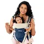 LuvLap Elegant Baby Carrier with 4 Carry Positions for 4 to 24 Months Baby Max Weight Up to 15 Kgs (Dark Blue) & LuvLap Washable Maternity Nursing Breast Pads 6 Pcs Reusable Leak-Proof, 2 image