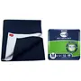 LuvLap Instadry Anti-Piling FleeceSmall Size 100x140cm Pack of 1 Navy Blue & Kare in Classic Adult Diaper Pants Medium 75-100 Cm (30"- 40") 10 Count