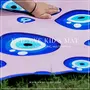 Masu Living Evil Eye Kids Yoga Mat | Non toxic multipurpose | Peach Colour | Ideal for 0-10 years of age, 5 image