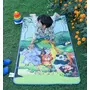 Masu Living Jungle friends kids yoga mat with Anti skid Rubber Base Multipurpose Mat With Elegant Design | Ideal for 0-10 years of age (Multicolor), 3 image
