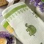 Masu Living Yellow Pear & Green Elephant Bath Towel | Quick Dry Super Absorbent - Set of 2, 3 image