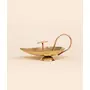 Brass Tea Light Holder - Mango Leaf, 3 image