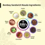 Zilli's Bombay Sandwich Masala 200g (100g*2=200g) Pounded Spice Blend | Vegetable & Cheese Sandwich |  Home Made | Grilled Sandwich Masala for Bombay Style sandwich masala, 3 image