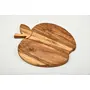 Apple Kitchen Cutting Board - Juice Grooves with Easy-Grip Handles, Non-Porous, Dishwasher Safe