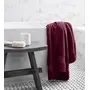 Amouve 100% Organic Cotton Bath Towel, Super-Soft, Luxurious, 700 GSM - Burgundy, 3 image