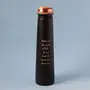 Sadhguru Quote Copper Bottle- Black. For storing and drinking water. A festive gift for home and office., 3 image