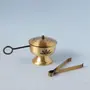 Antique Gold Fumer with Tongs. A festive gift., 4 image