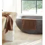 Amouve 100% Organic Cotton Quick Dry Bath Towel, Super-soft, Luxurious, 550 GSM - Wood, 2 image