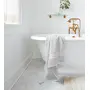 Amouve 100% Organic Cotton Bath Towel, Super-soft, Luxurious, 700 GSM - White, 3 image