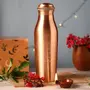 Copper Wellness set. One copper bottle engraved with Yogeshwaraya chant (950ml) and two copper tumblers (200ml each). A set of traditional wellbeing., 2 image