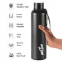 Milton Aura 1000 Thermosteel Bottle 1.05 Litre Black | 24 Hours Hot and Cold | Easy to Carry | Rust & Leak Proof | Tea | Coffee | Office| Gym | Home | Kitchen | Hiking | Trekking | Travel Bottle, 4 image