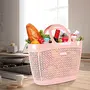 Milton Pluto Shopping Small Bag Pink (40.5 x 15 x 36.8 cm) | Grocery Bag |BPA Free | Easy to Carry | Reusable Bag | Food Grade(Polypropylene), 3 image