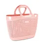 Milton Pluto Shopping Small Bag Pink (40.5 x 15 x 36.8 cm) | Grocery Bag |BPA Free | Easy to Carry | Reusable Bag | Food Grade(Polypropylene)