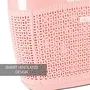 Milton Pluto Shopping Small Bag Pink (40.5 x 15 x 36.8 cm) | Grocery Bag |BPA Free | Easy to Carry | Reusable Bag | Food Grade(Polypropylene), 4 image