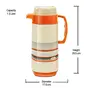 Milton Regal Tuff Inner Stainless Steel Jug 1.5 Litre 1 Piece Orange | BPA Free | Hot and Cold | Easy to Carry | Leak Proof | Tea | Coffee | Water | Hot Beverages, 6 image