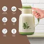Milton Nancy 1000 Vacuum Insulated Inner Glass Hot or Cold Flask 1 Litre Green | Easy to Carry | BPA Free | Easy Grip | Food Grade | Odour Proof | Leak Proof, 2 image