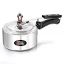 Milton Pro Cook Aluminium Induction Pressure Cooker With Inner Lid 2 litre Silver | Hot Plate Safe | Flame Safe, 2 image