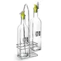 Treo by Milton Swift Square Oil Dispenser with Stand Set of 2 500 ml Each Transparent | Light Weight | Oil Storage | Oil Serving | leak proof, 2 image
