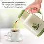 Milton Nancy 1000 Vacuum Insulated Inner Glass Hot or Cold Flask 1 Litre Green | Easy to Carry | BPA Free | Easy Grip | Food Grade | Odour Proof | Leak Proof, 4 image