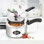 Milton Pro Cook Aluminium Induction Pressure Cooker With Inner Lid 2 litre Silver | Hot Plate Safe | Flame Safe, 7 image