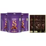 Cadbury Dairy Milk Silk Chocolate Home Treats 162gm - Pack of 3 & Cadbury Bournville Rich Cocoa 70% Dark Chocolate Bar 3 x 80 g
