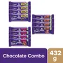 Cadbury Dairy Milk Chocolate Bar Pack of 12 ( Fruit and Nut 4x36g Roast Almond 4x36g Crackle 4x36g), 2 image