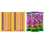 Cadbury 5 Star Chocolate Bar 40 gm [Pack of 28] & Cadbury Dairy Milk Silk Roasted Almonds Chocolate Bar Pack of 3 x 143g