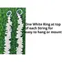 Festive Vibes Artificial Jasmine Flower Garlands String with Golden Bell Wall Door Hanging Decoration Item for Home Decor Diwali Navratri Pongal Onam Wedding Party Backdrop (57 Inch Pack of 6), 3 image