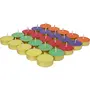 Welburn Veda&Co Pooja Lites - Pack of 25 Upto 4 Hours Burning Time Diyas Made with Deepam Oils and Blend of Natural Waxes Temple Bells Fragrance for Puja Pooja Home & Temple (Multicolor), 3 image