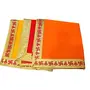 Festive Vibes Ganpati Baithak Assan/Ganpati Rumal/Embroidered Puja Cloth/Puja Assan/Puja Chowki Assan/Puja Altar Cloth for Multipurpose Use for Home MandirSize- 18 * 18 Inch Pack of 3 Piece