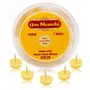 Om Shanthi POOJA MADE PURE Plastic Cycle Pure Cow Ghee Diya/Batti/Wicks (100% Wax Free) For Daily Puja Festivals & Rituals - Pack Of 2 (100 Nos Per Pack), 2 image