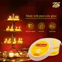 Om Shanthi POOJA MADE PURE Plastic Cycle Pure Cow Ghee Diya/Batti/Wicks (100% Wax Free) For Daily Puja Festivals & Rituals - Pack Of 2 (100 Nos Per Pack), 9 image