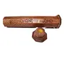 Festive Vibes Wooden Agarbatti Stand with Ash Catcher & Dhoop Stick Holder Agarbatti Stand Incense Holder |Wooden Incense Stick Holder for Home (Conical), 2 image