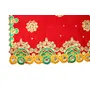Festive Vibes Velvet Puja Assan Cloth (Red 10 x 13 Inch), 2 image