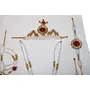Festive Vibes Gauri Ganpati Mahalaxmi Rosegold Necklace Combo Set/Ganpati Shringar Jewellery/Deity Jewellery/Shringar for Matarani/Ganpati Gauri Set Combo/Moti Mala for Goddess/Devi Shringar, 2 image