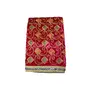 Festive Vibes Velvet Embose Work Puja Altar Cloth for Multipurpose Use Devi MATA Chunri Saibaba Sharna Cum Dupatta/Puja Chunni Cloth for Puja Table Size - 1 Meter (Pink)