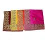 Festive Vibes Satin Puja Altar Cloth (Multicolour 18 x 18 Inch) - Pack of 4, 2 image