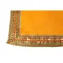 Festive Vibes Ganpati Puja Rumal Silk Satin Pooja Altar Cloth for Puja Table Puja Assan/Puja Chowki Assan/Puja Cloth for Multipurpose Use for Home Mandir Size- 18 * 18 Inch (Yellow) (Yellow), 2 image