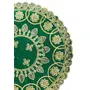 Festive Vibes Pooja Chowki Assan/Puja Assan/Puja Altar Cloth for Multipurpose/Prasad Thali Cover/Weeding Ceremony Decoration/Puja Table Assan/Home Decor Accessories Diameter - 16 Inch, 2 image