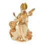 Festive Vibes Saraswati Ji Polyresin Marble dust Murti for Pooja Room I Home Temple Decoration Items I god Idols I Statue I God Idols I Home Temple Decoration Items (Size :: 6x3 Inch) Gold, 4 image