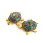 Festive Vibes Feng Shui Wish Fulfilling Brass Tortoise/Turtle with Secret Wish Compartment Pack of 2 (3.5 Inch)(Gold::Black), 3 image