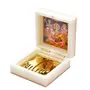 Festive Vibes Metal Charan Paduka Box for Puja and Gift (Laxmi Ji)(Size :: 3x3x1.5 Inches), 3 image