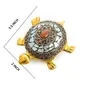 Festive Vibes Feng Shui Wish Fulfilling Brass Tortoise/Turtle with Secret Wish Compartment Pack of 2 (3.5 Inch)(Light Blue), 2 image