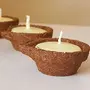 Festive Vibes New Panchgavya Diya/Deepak Made of 5 Natural Elements - Cow Dung Gow Mutra Milk Curd and Ghee Very Rare and Exotic (Pack of 21)