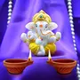 Festive Vibes Cotton Wicks for Puja (5100 Pieces Saffron Color) Large Size Jyot batti/Diya Cotton Wicks/Round Phool Puja arti Rui Baati Diya Bati Cotton aarti Pooja Wicks, 6 image