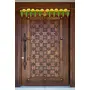 Festive Vibes DECOR'S Ganesh pan Toran with Artificial Yellow Marigold Flower| Door Toran| Toran for Door Entrance | Pack of 2, 2 image