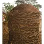 Festive Vibes Pure 100% Desi Cow Dung Cake Big Handmade (5 pcs)/ Gobar Upala Kanda/Kande/Thepdi/Gowari for Navratri Agyari Agnihotra Havan Yagya Puja Fully Organic Product (Big Size -7 inch Approx.), 4 image