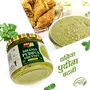 Add Me Home made Mint Sauce Dhania Pudina Chutney 300 gm Classic Indian Pani Puri Bhelpuri Chatni Recipe Green Chutney glass pack, 5 image