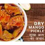Add Me Homemade Dry Mango Pickle Less Oil 500gm Aam ka Sukha Achar 500g Glass Pack, 4 image